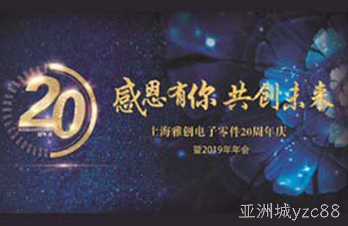 感恩有你，共创未来——亚洲城yzc8820周年年会