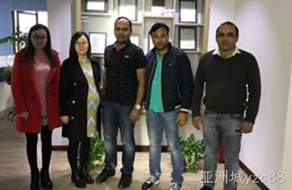 亚洲城yzc88台信印度同事来沪培训交流